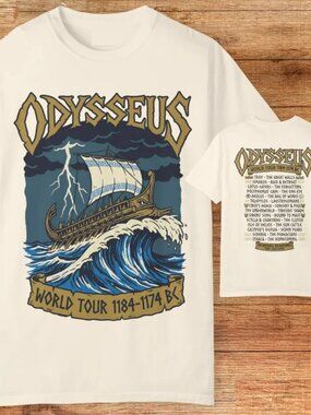 Odysseus World Tour 1184-1174 BC Metal Band Style Shirt Double Sided